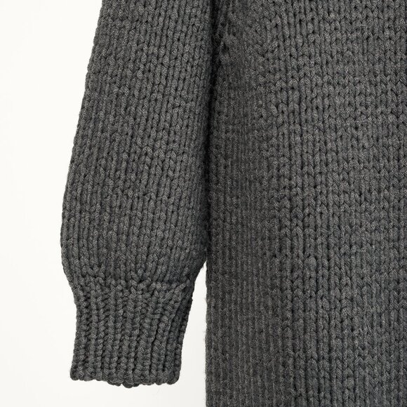 Stella McCartney Grey Oversized Crochet Trim Knit Sweater - Picture 6 of 12